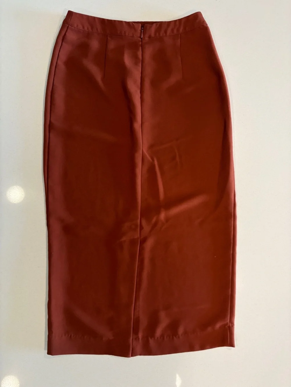 Who What Wear Rust Pencil Skirt - Picture 2 of 5